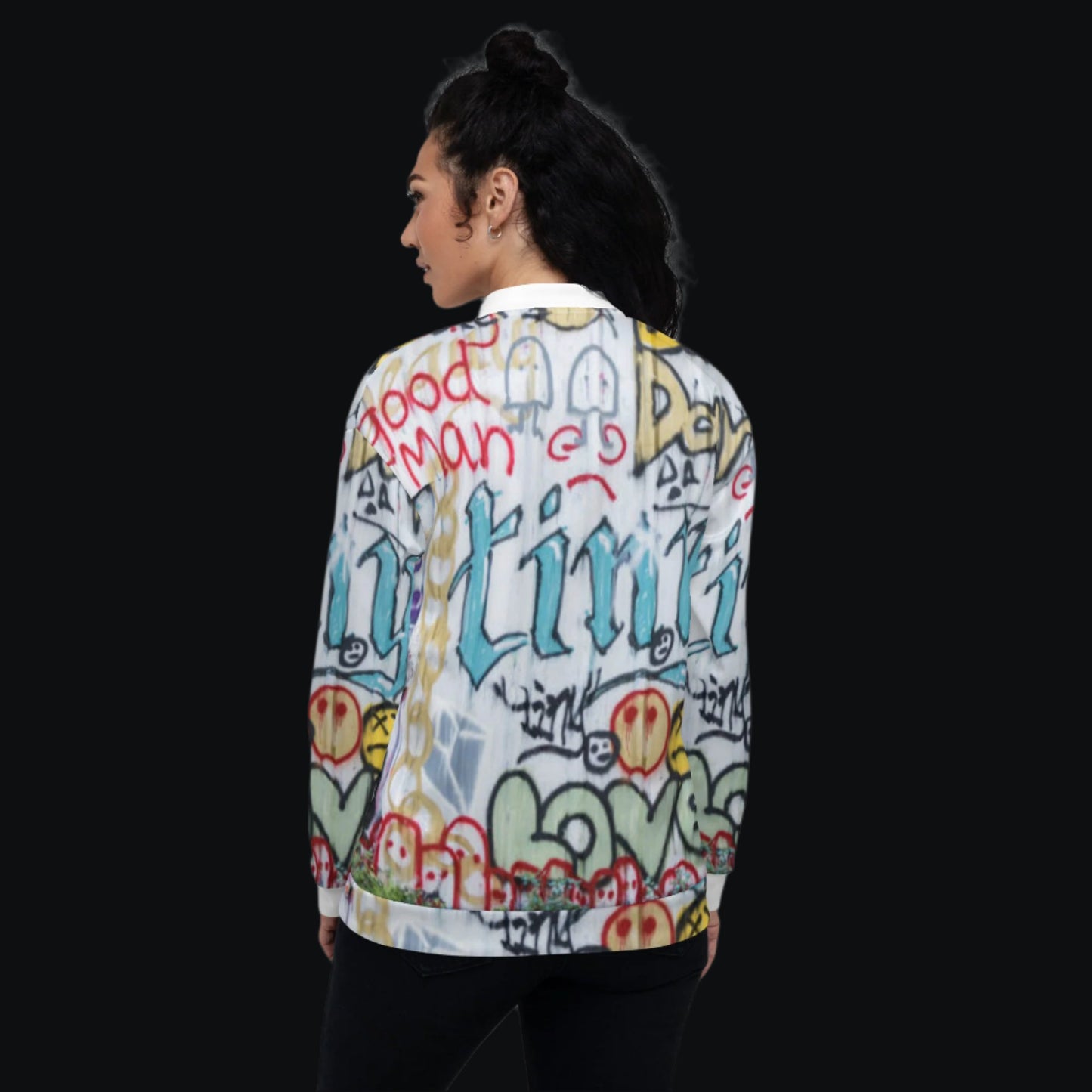 TINY Graffiti Streetwear Unisex Bomber Jacket