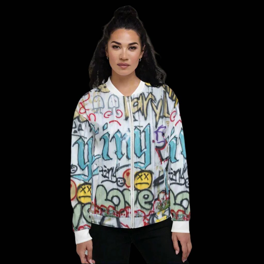 TINY Graffiti Streetwear Unisex Bomber Jacket