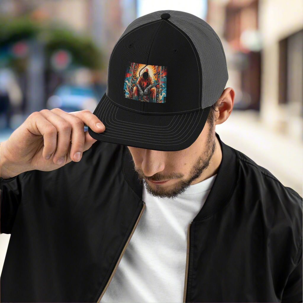 The Hanged Man Embroidered Trucker Cap