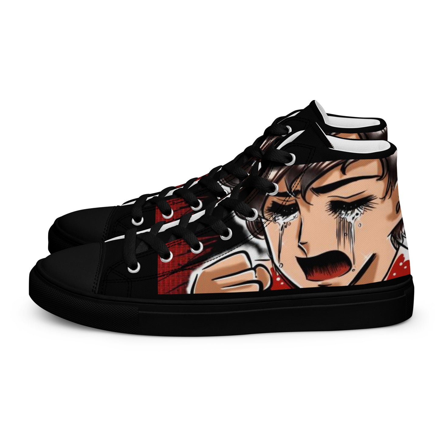 Anime Man Modern Men’s high top canvas shoes