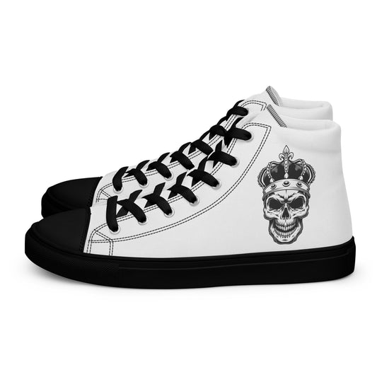 Skull King Modern Men’s high top canvas shoes