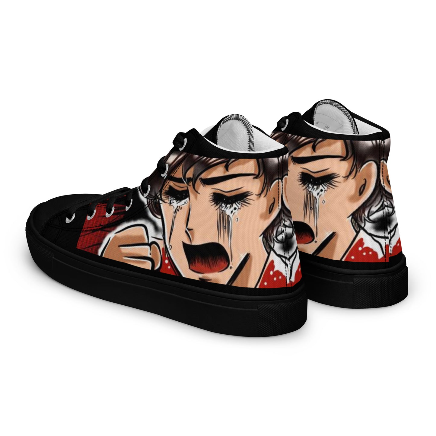 Anime Man Modern Men’s high top canvas shoes