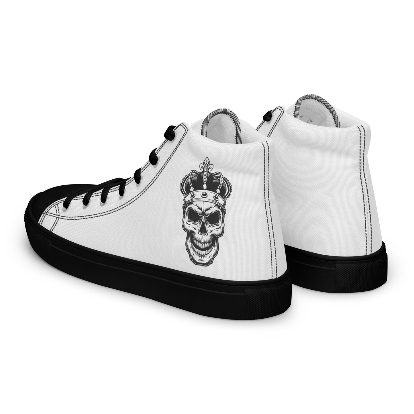 Skull King Modern Men’s high top canvas shoes