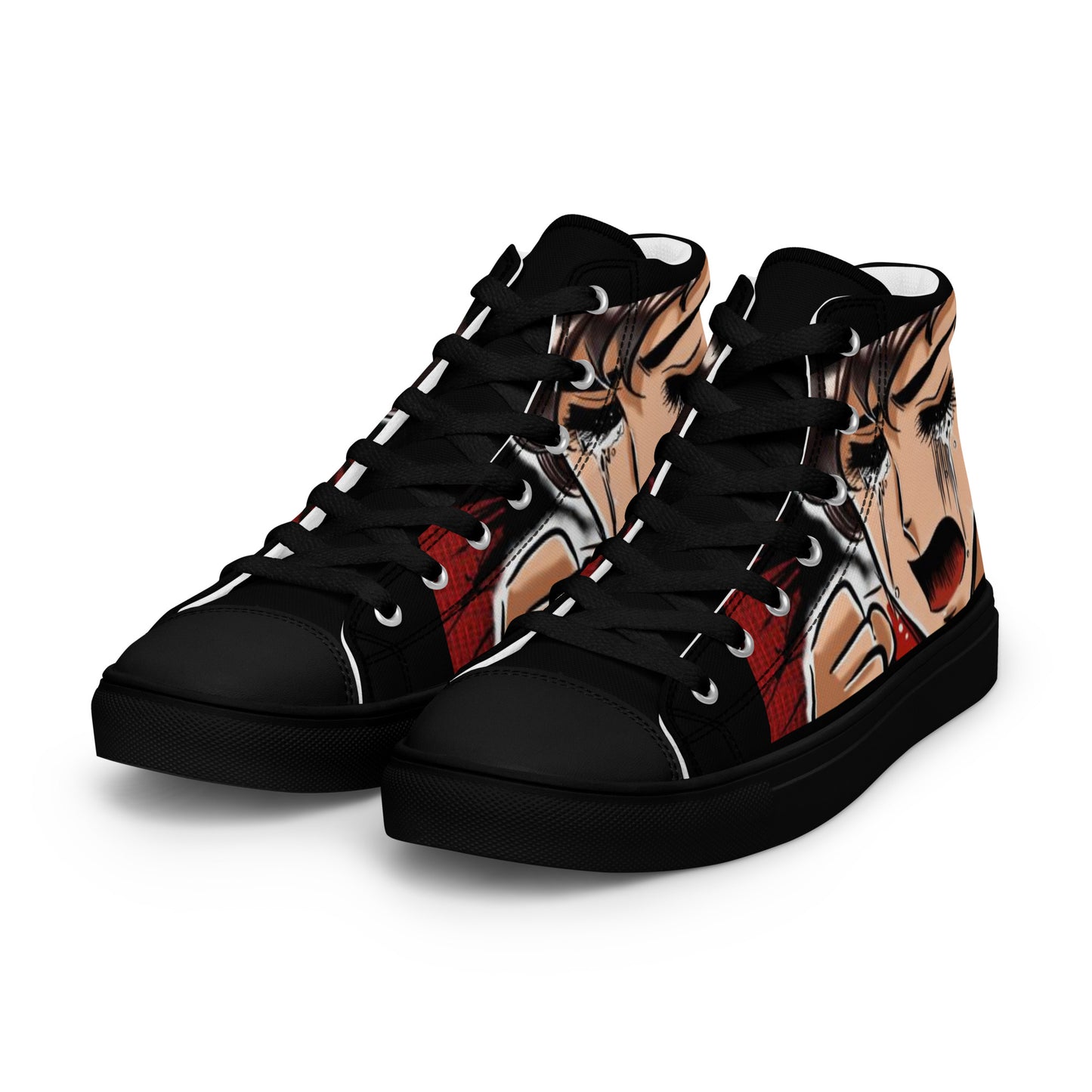 Anime Man Modern Men’s high top canvas shoes