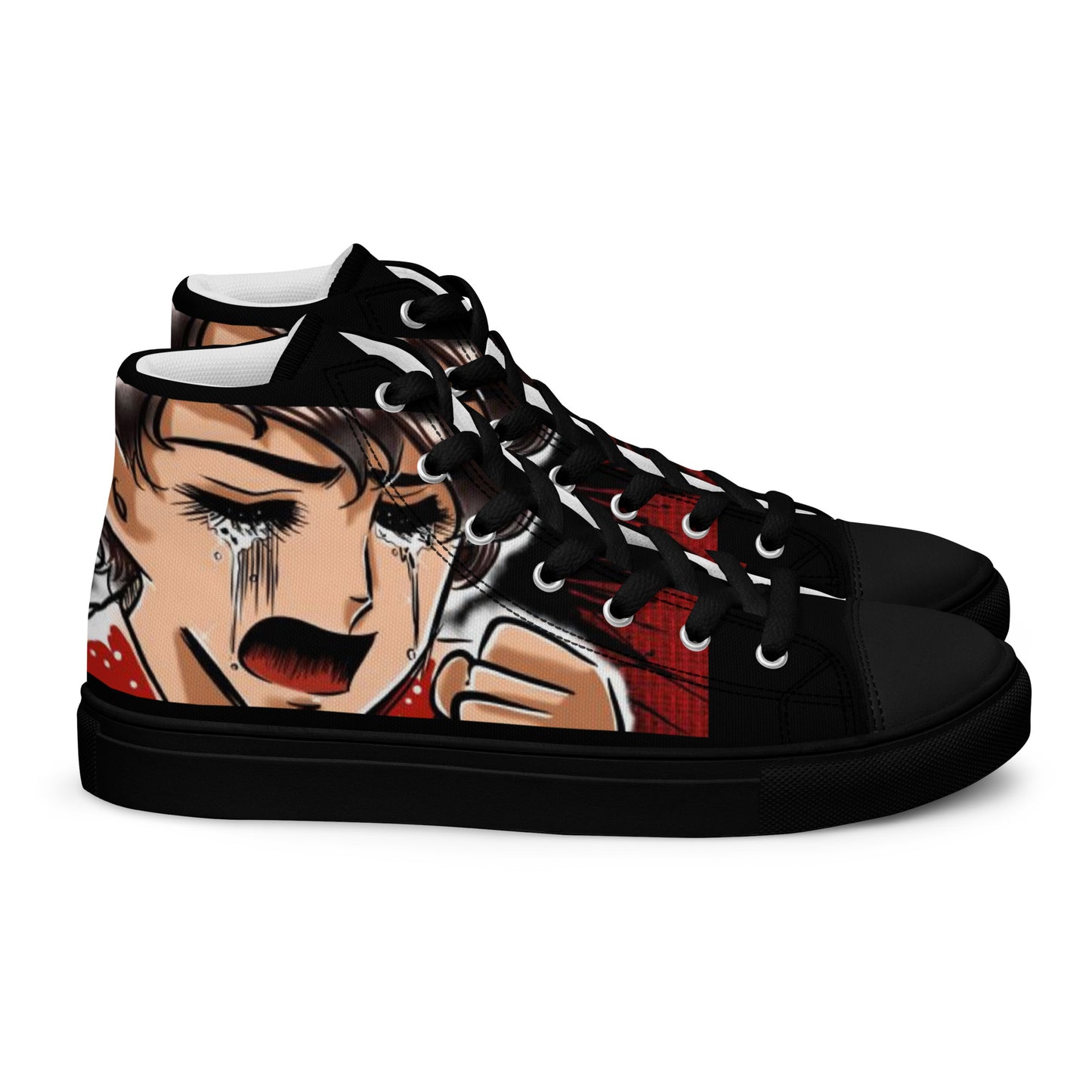 Anime Man Modern Men’s high top canvas shoes