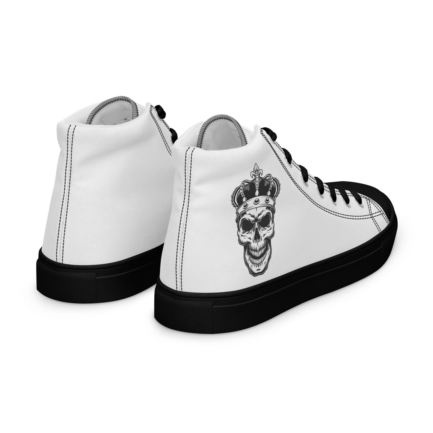 Skull King Modern Men’s high top canvas shoes