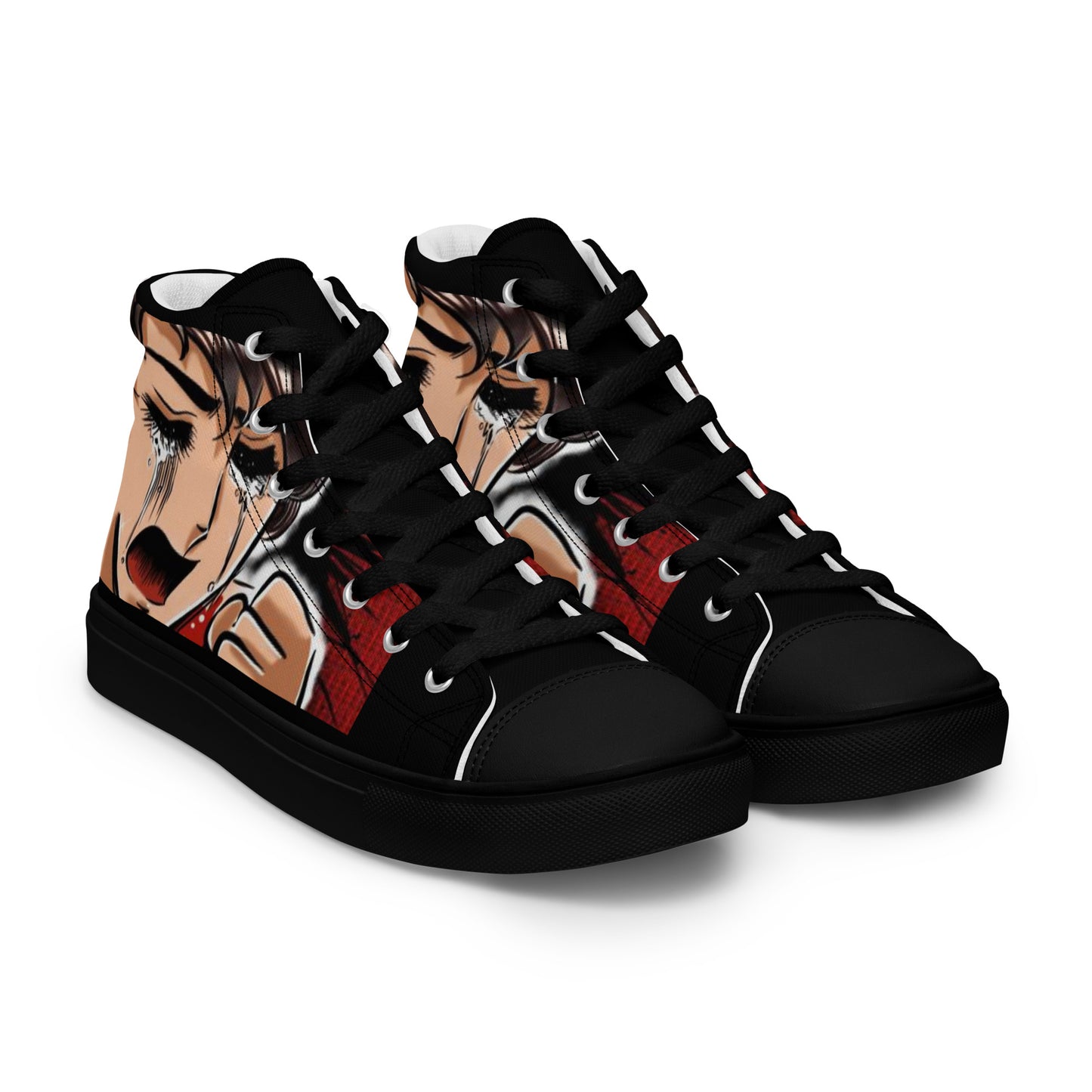 Anime Man Modern Men’s high top canvas shoes