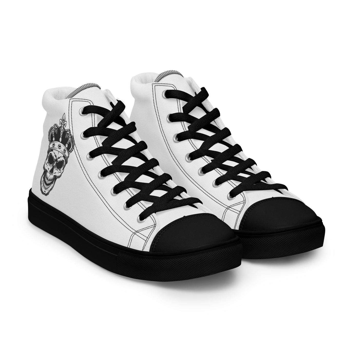 Skull King Modern Men’s high top canvas shoes