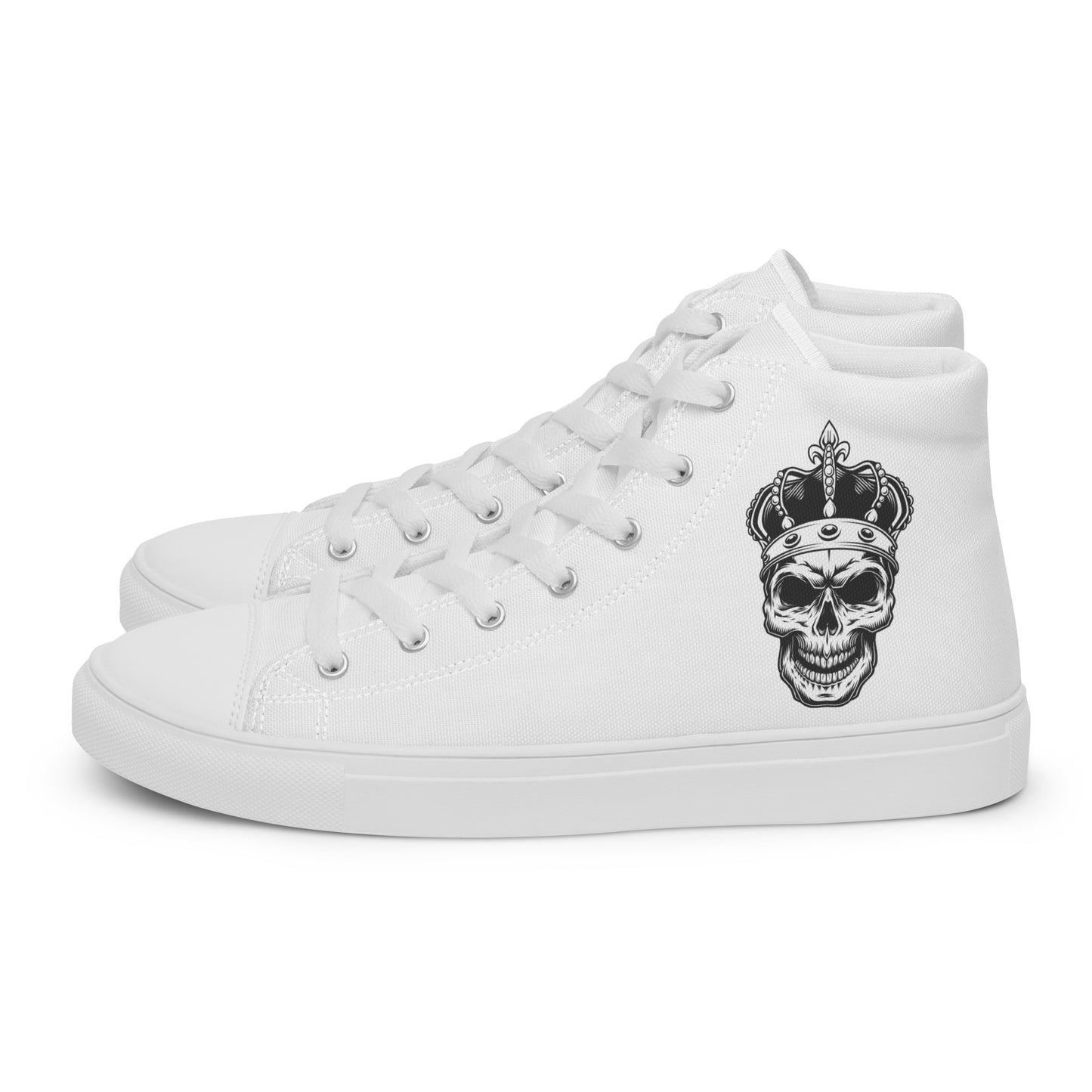 Skull King Modern Men’s high top canvas shoes