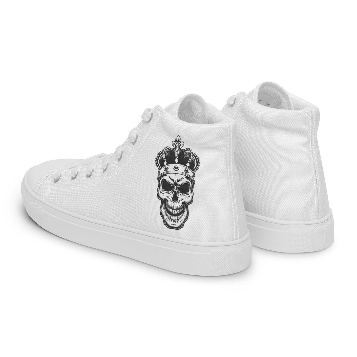 Skull King Modern Men’s high top canvas shoes