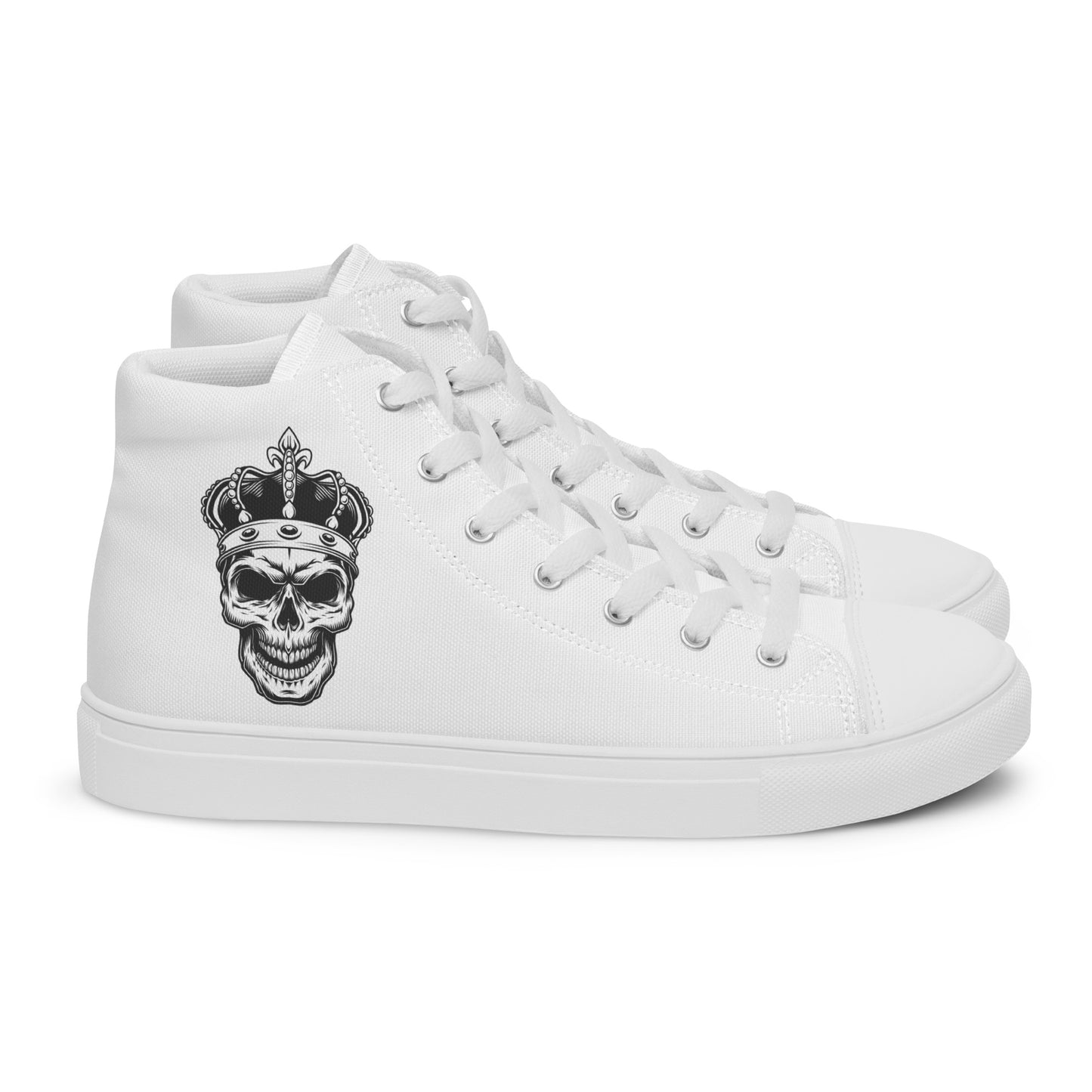 Skull King Modern Men’s high top canvas shoes