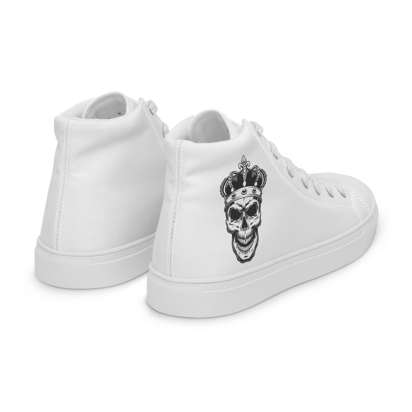 Skull King Modern Men’s high top canvas shoes