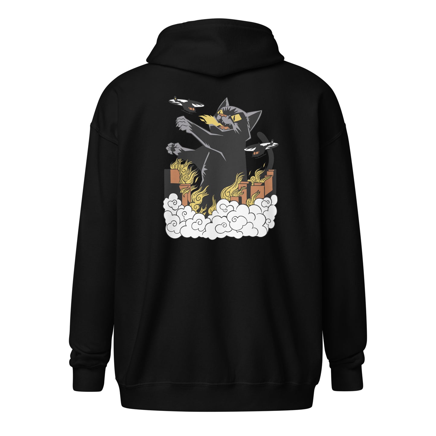 GODZILLA CAT Unisex heavy blend zip hoodie