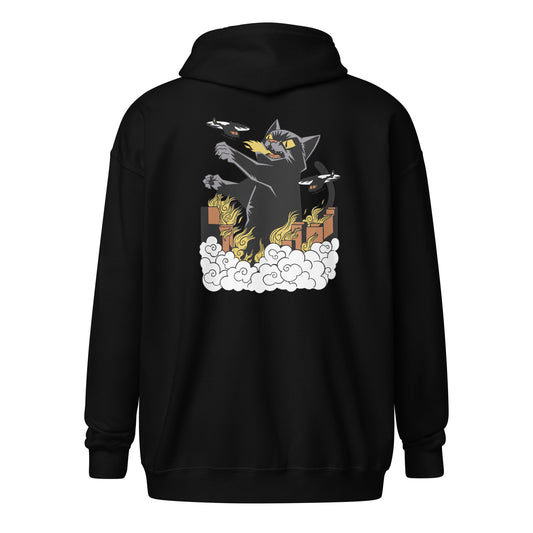 GODZILLA CAT Unisex heavy blend zip hoodie