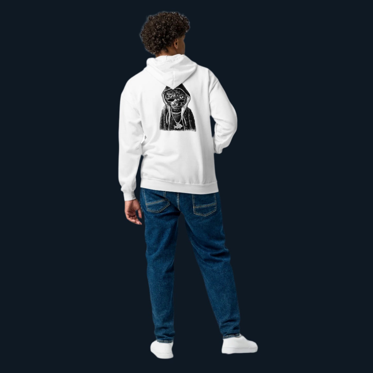 Streetwear Street Cat Unisex heavy blend zip hoodie