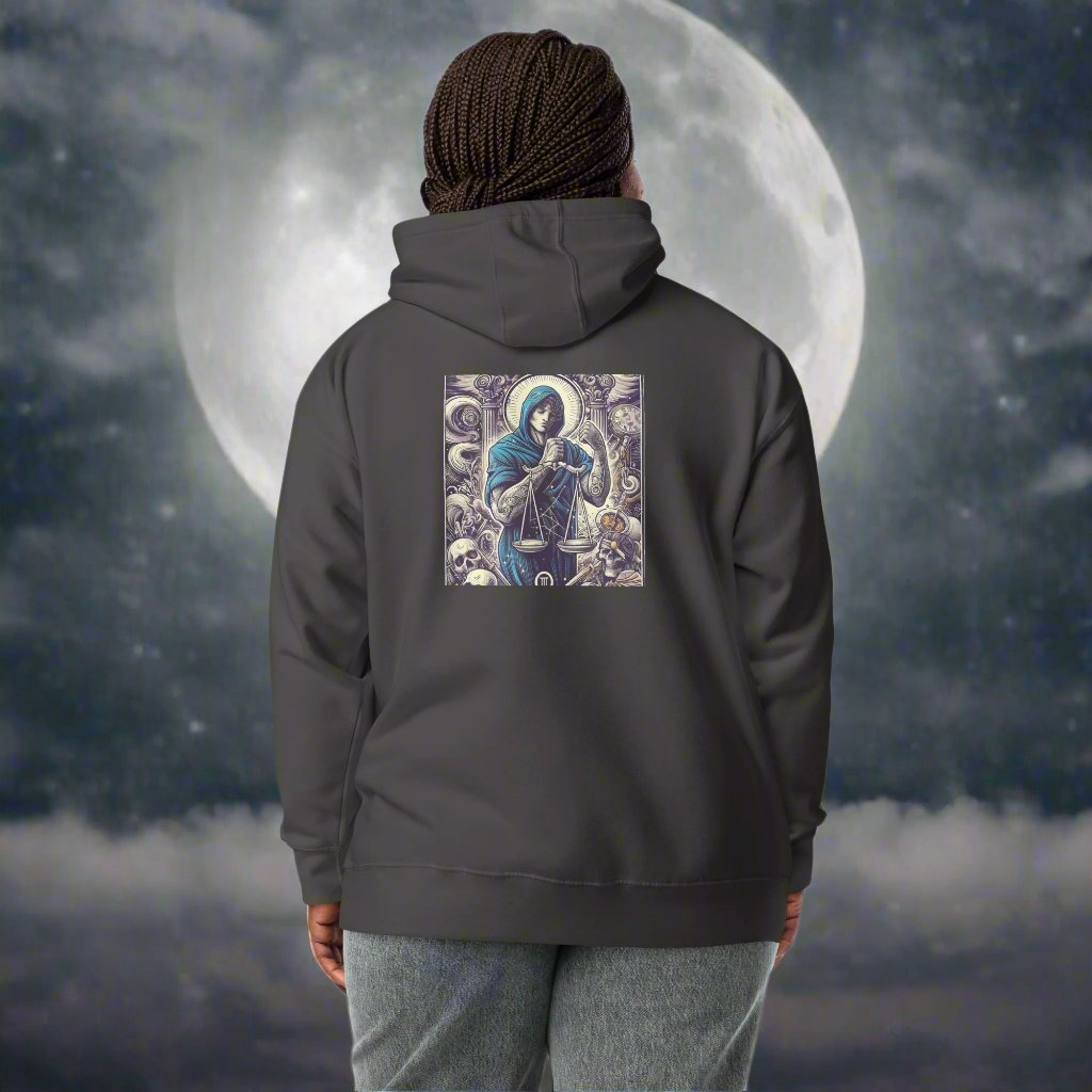 Limited Edition Justice Tarot Card Unisex Hoodie