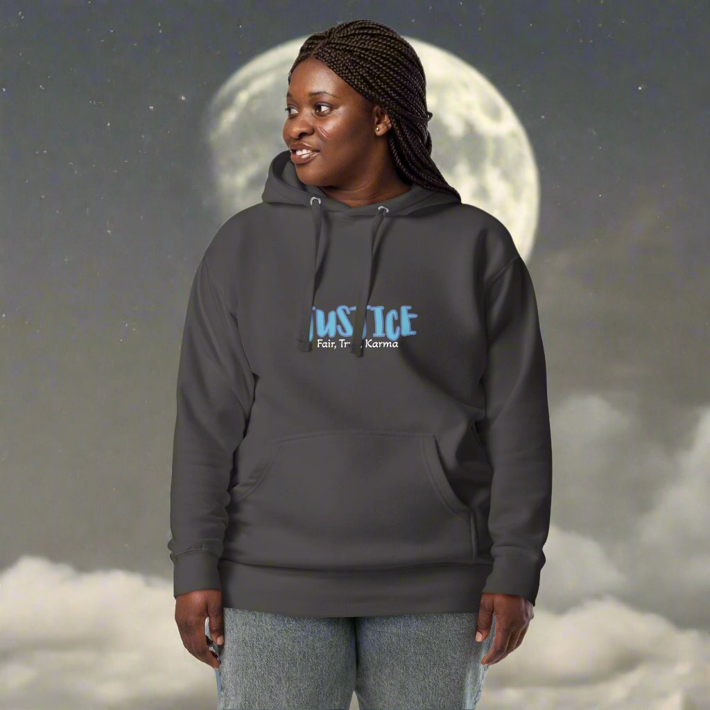 Limited Edition Justice Tarot Card Unisex Hoodie