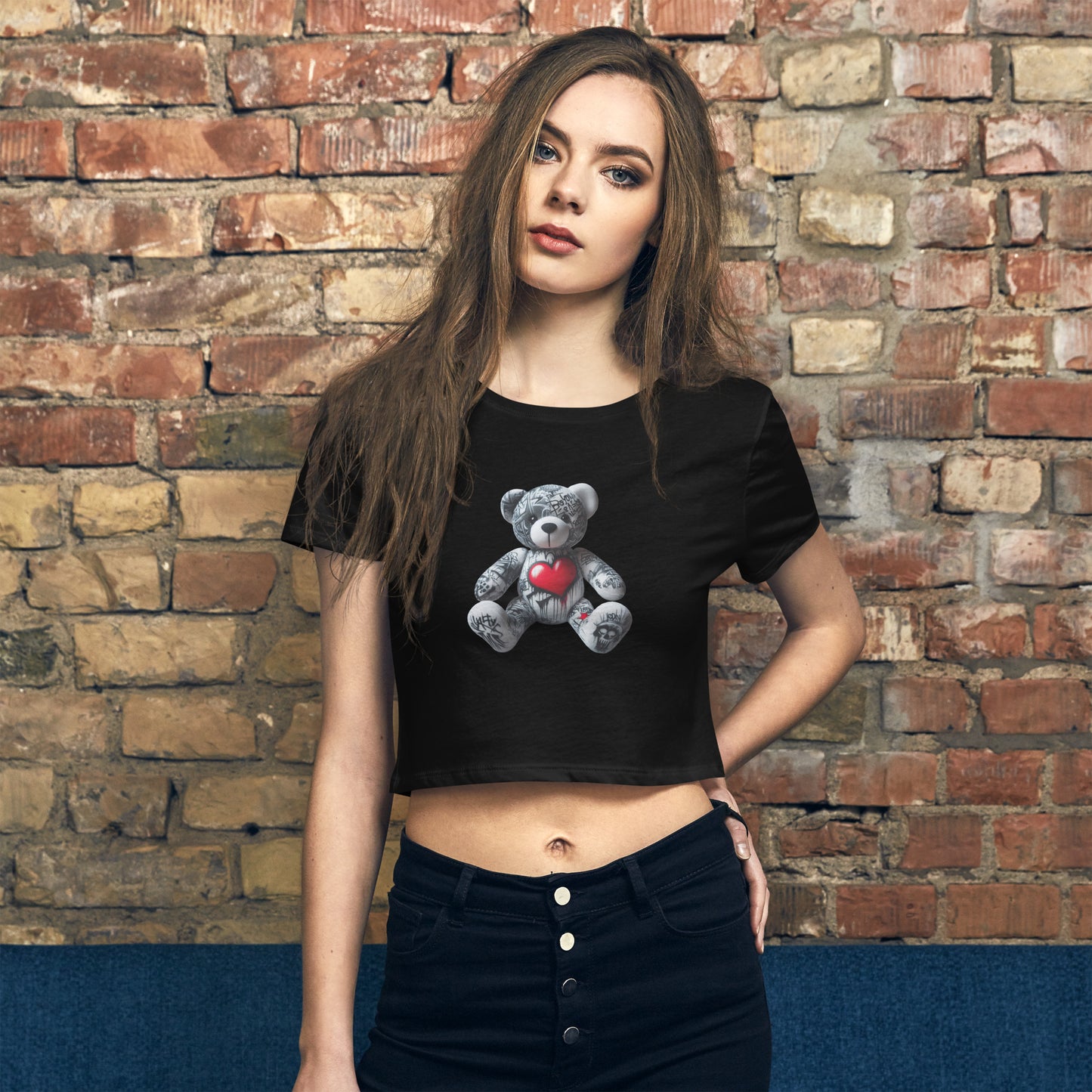 Graffiti Bear  Women’s Crop Tee