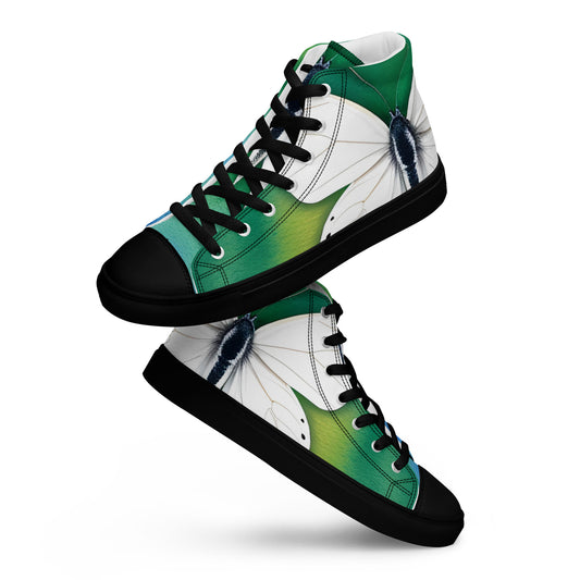 White Moth Women’s high top canvas shoes