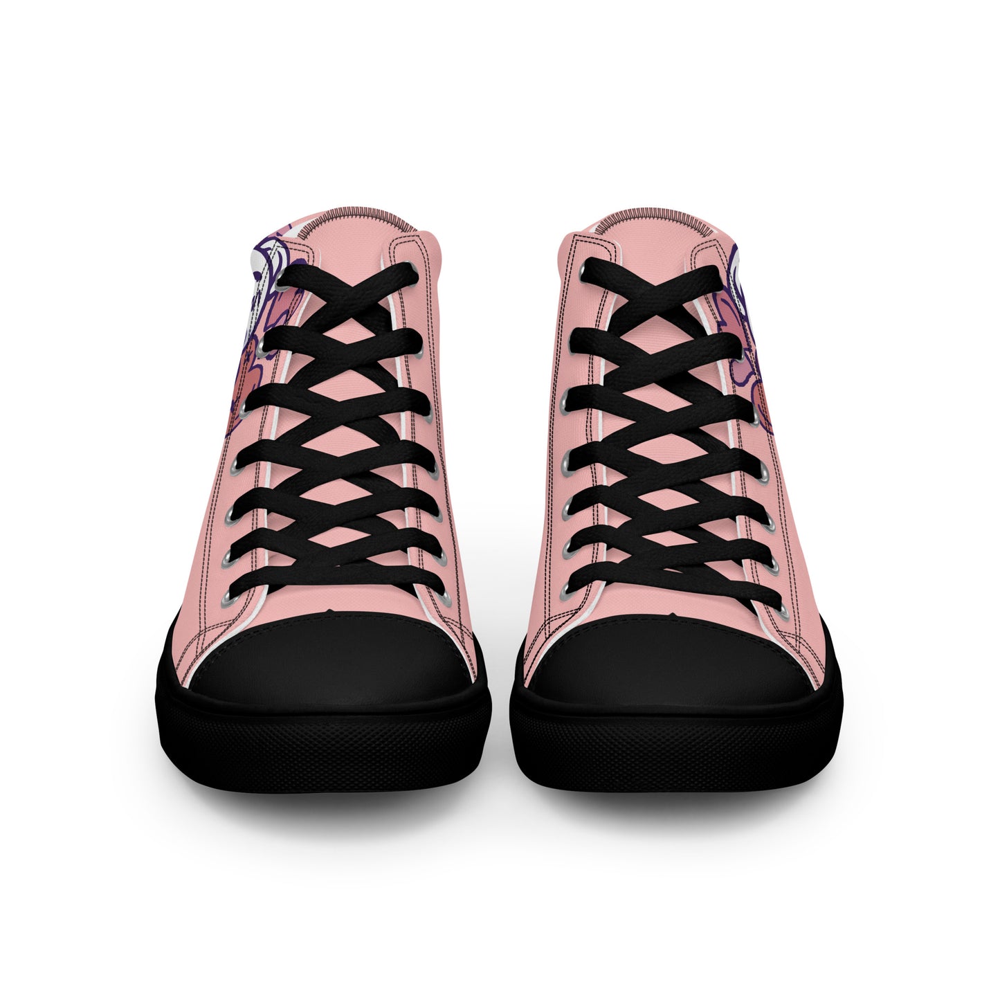 Teddy Bear Love Women’s high top canvas shoes