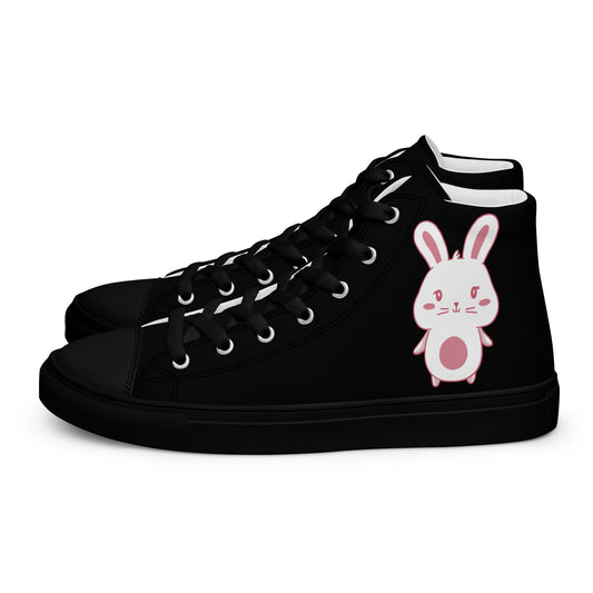 Anime Bunny Women’s high top canvas shoes