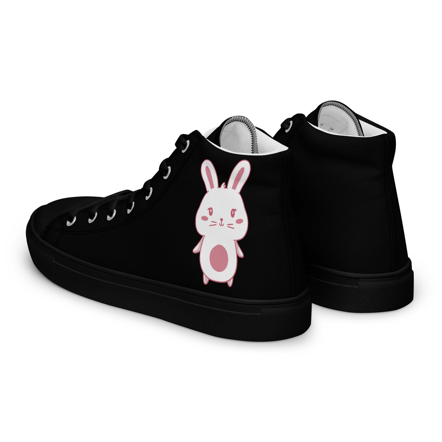 Anime Bunny Women’s high top canvas shoes