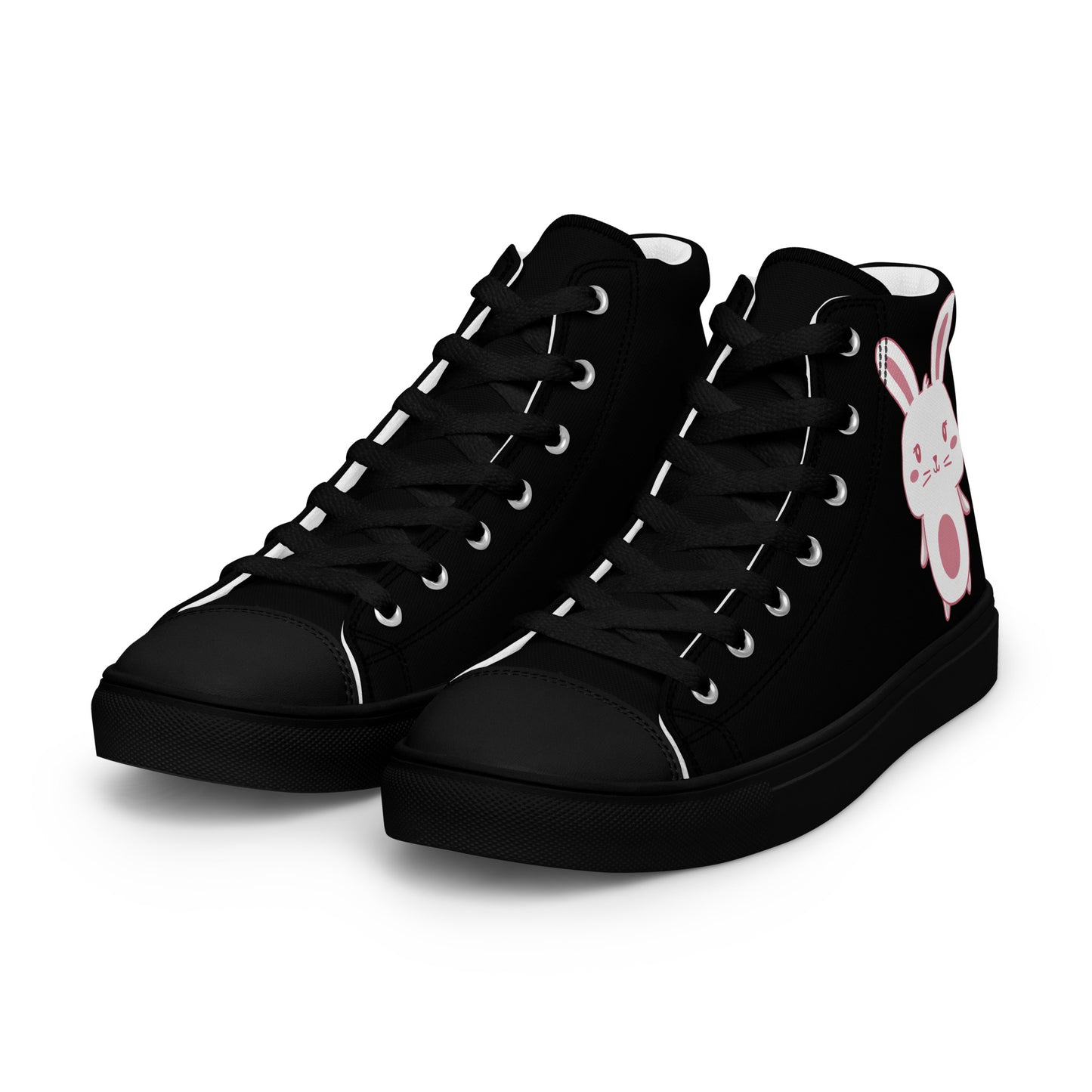 Anime Bunny Women’s high top canvas shoes