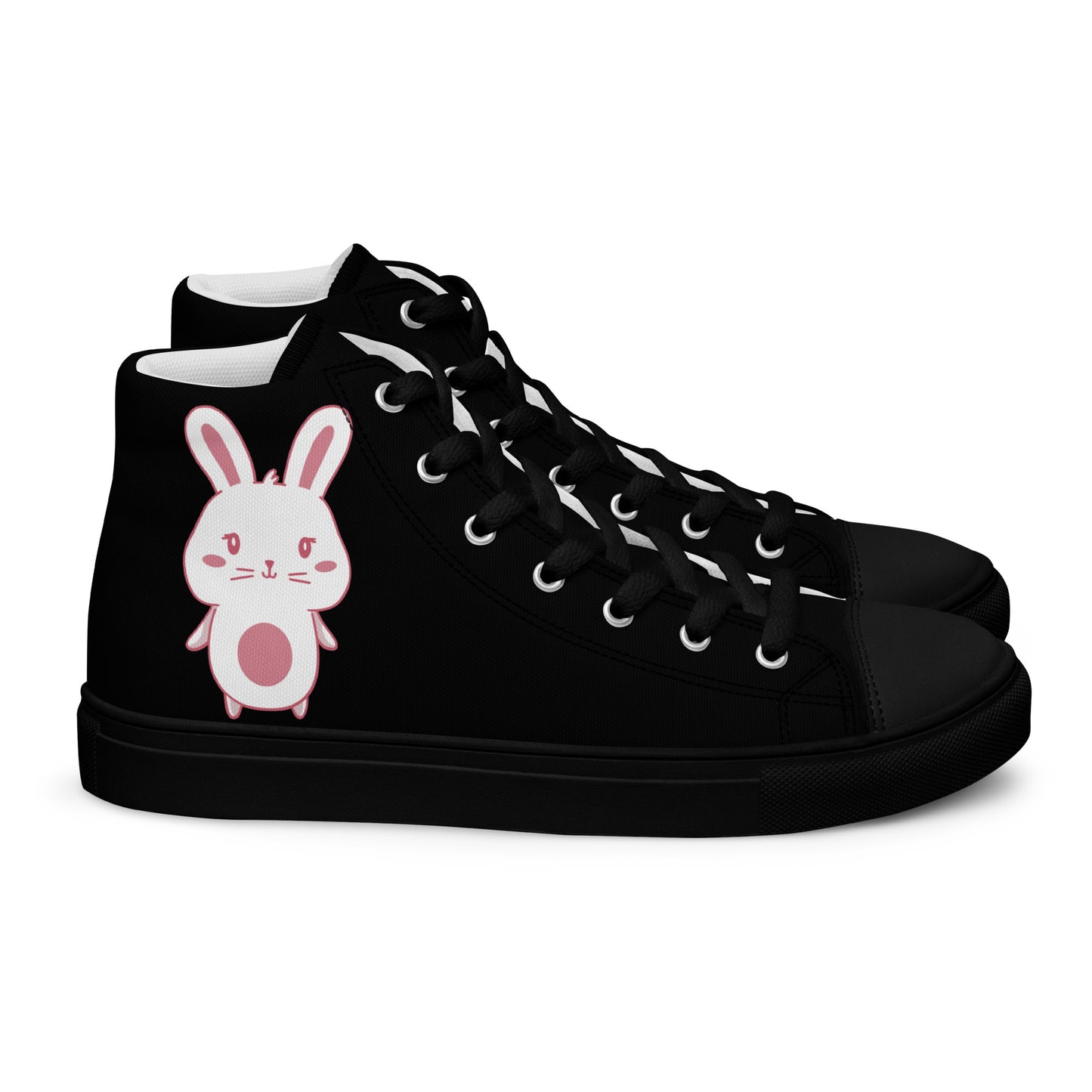 Anime Bunny Women’s high top canvas shoes