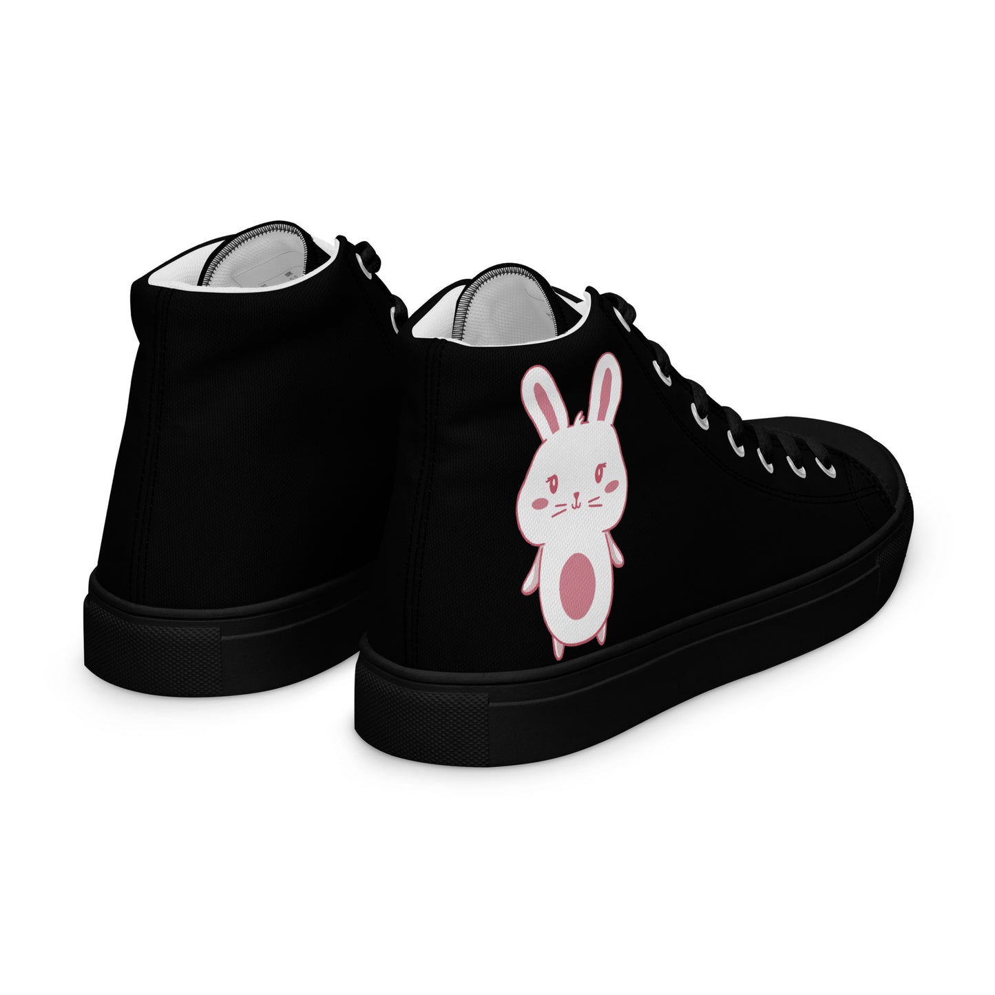 Anime Bunny Women’s high top canvas shoes