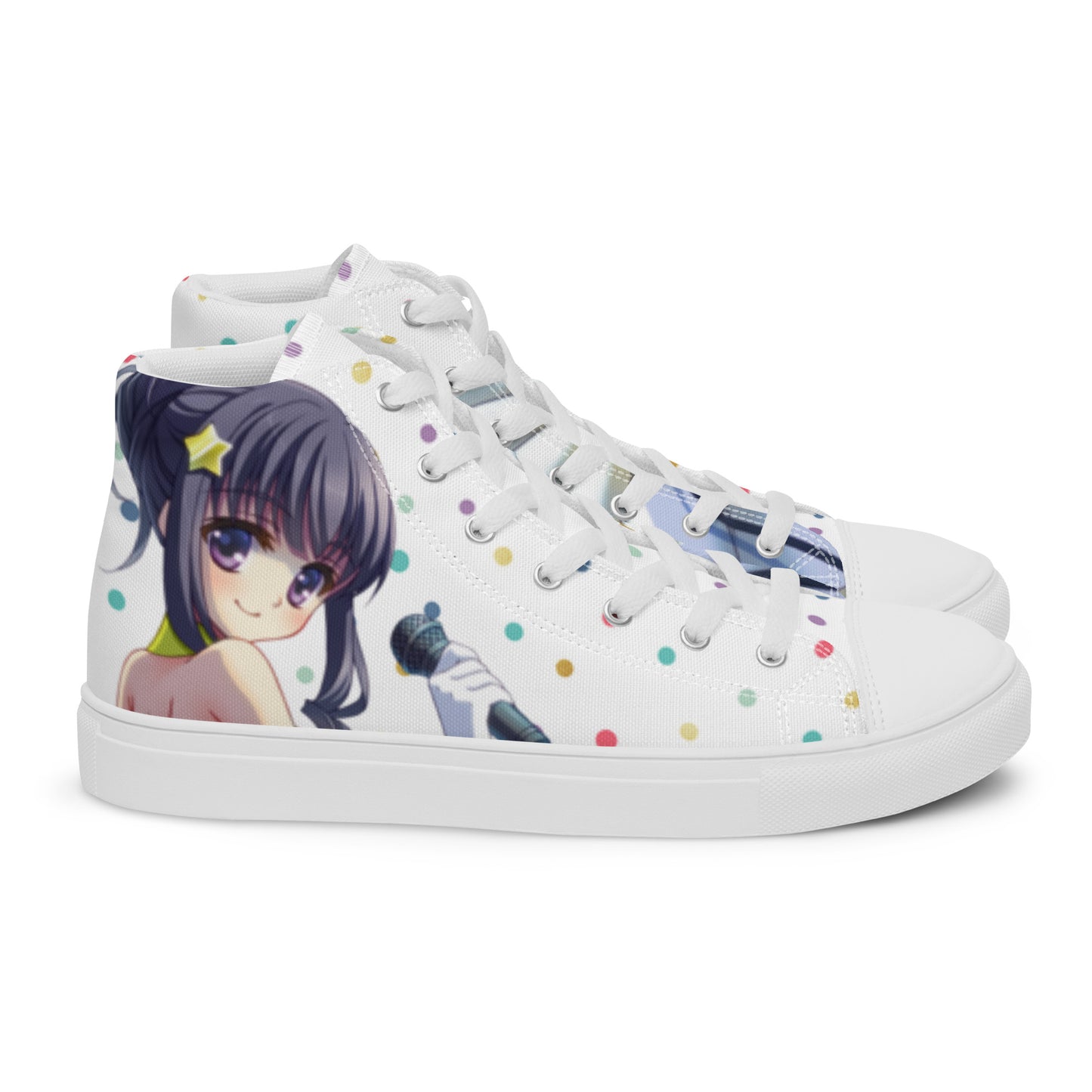 Anime Pop Star Women’s high top canvas shoes